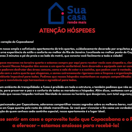 Quarto Exclusivo Vaga Ar Tv Metro Praia Copacabana - Proprietario Mora No Local